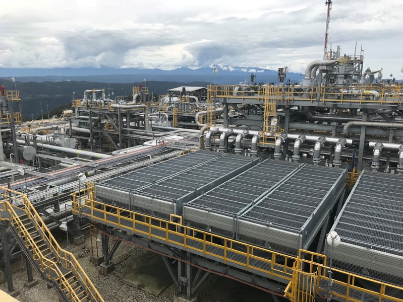 FILE PHOTO: The ExxonMobil Hides Gas Conditioning Plant process area is seen in Papua New Guinea