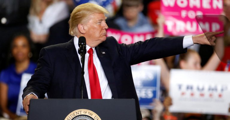 Trump goes off script stumping for Rick Saccone in Pennsylvania