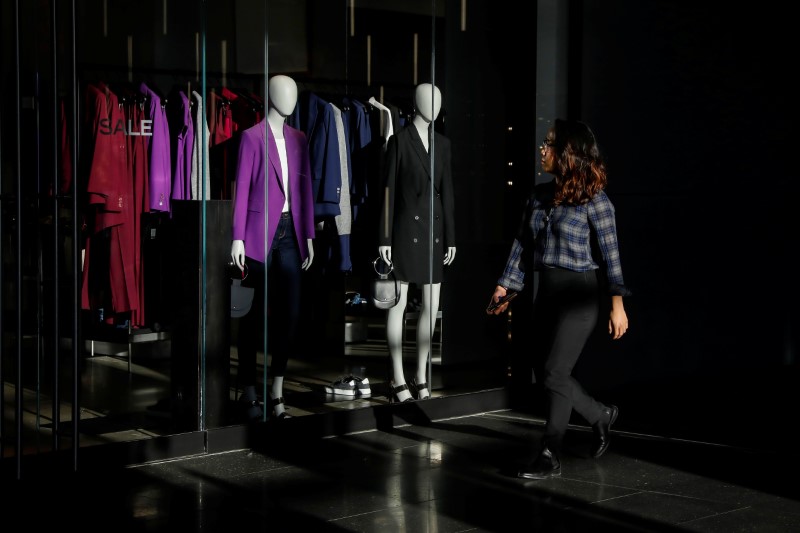 A woman shops at Brookfield Place in Lower Manhattan in New York