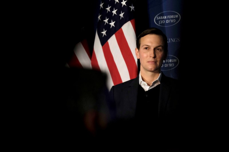 FILE PHOTO: White House senior adviser Jared Kushner delivers remarks on the Trump administration's approach to the Middle East region at the Saban Forum in Washington