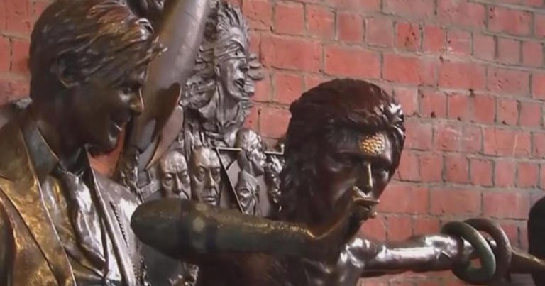 World’s first David Bowie statue unveiled