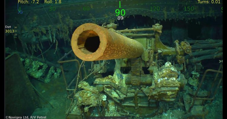 Wreckage of U.S. aircraft carrier sunk in WWII found