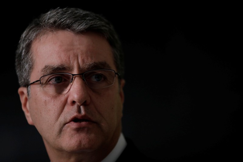 Roberto Azevedo, Director-General of the World Trade Organization (WTO), speaks during a news conference in Brasilia