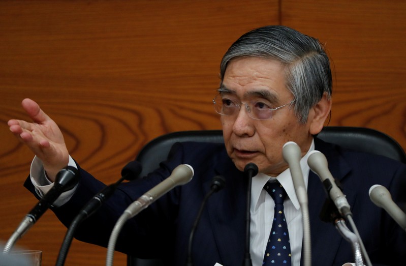 Bank of Japan Governor Haruhiko Kuroda attends a news conference in Tokyo