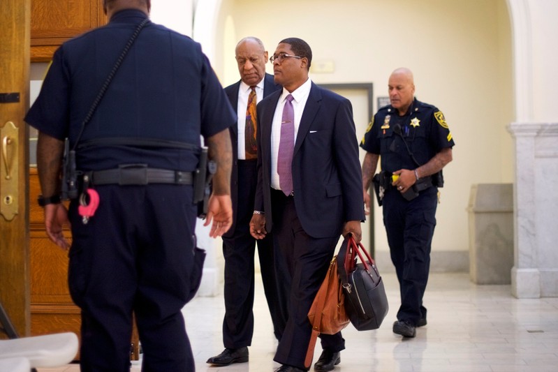 Actor and comedian Cosby, arrives for his sexual assault retrial case in Norristown