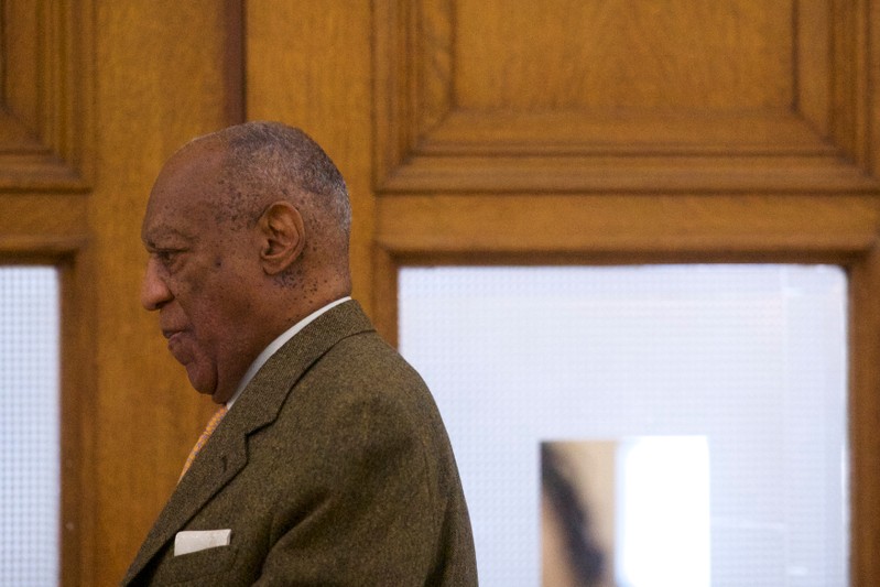 Cosby arrives for the fourth day of his sexual assault retrial case in Norristown