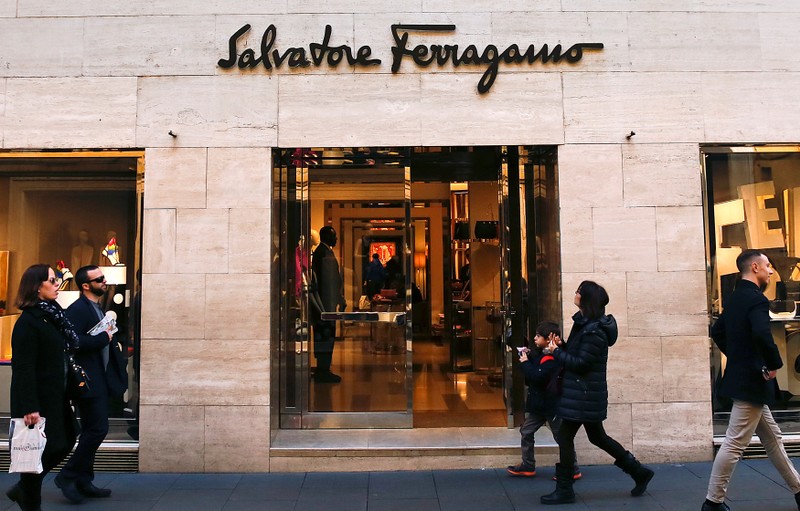 FILE PHOTO: A Salvatore Ferragamo store in Rome