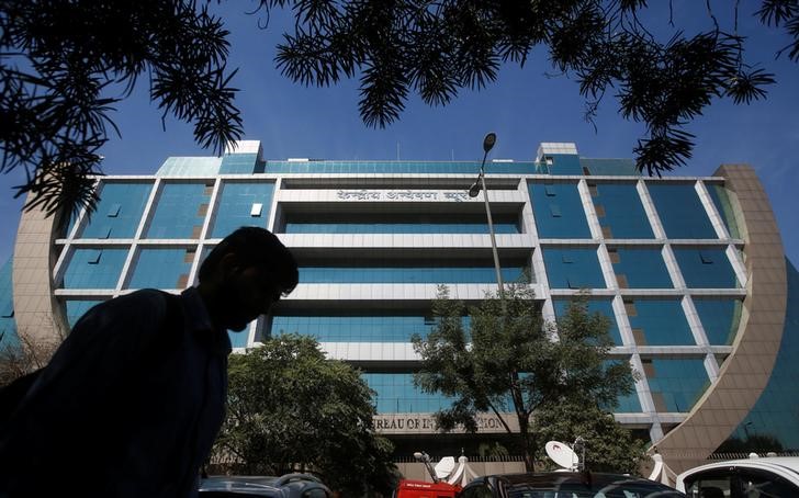 A man walks past India's Central Bureau of Investigation (CBI) headquarters building in New Delhi