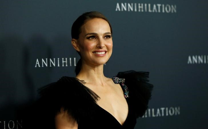 Cast member Portman poses at the premiere for 