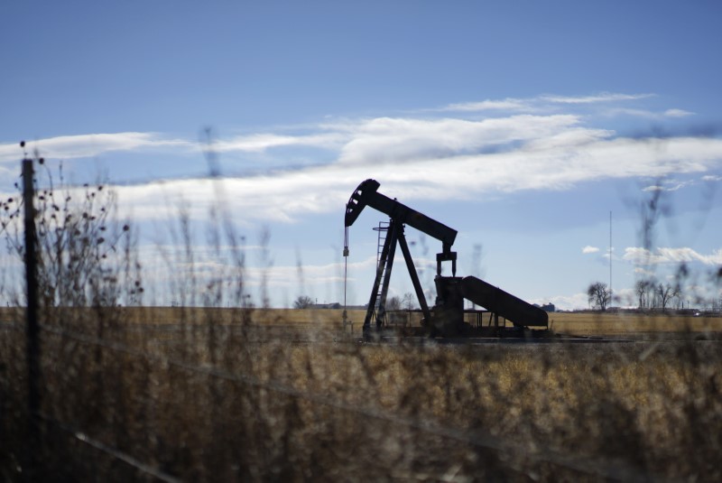 An oil well is seen near Denver