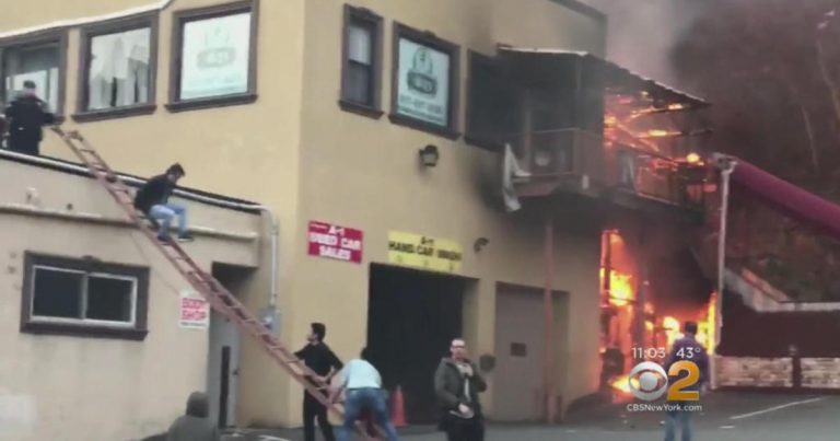 Video shows girls leaping from balcony to escape dance studio fire