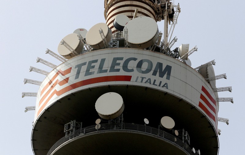 FILE PHOTO: Telecom Italia tower in Rome