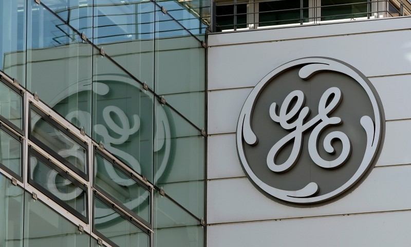 FILE PHOTO: Logo of General Electric is seen in Baden