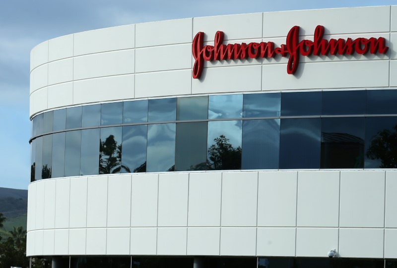 FILE PHOTO: A Johnson & Johnson building is shown in Irvine, California