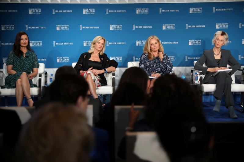 Judd, Kennedy, Witt and MacKinnon speak on a panel at the Milken Institute's 21st Global Conference in Beverly Hills