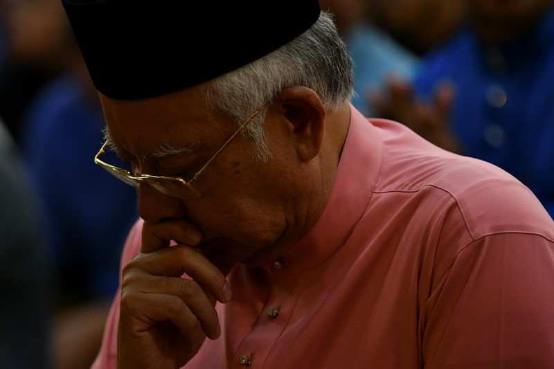 Malaysia’s former PM Najib Razak attends UMNO’s 72th anniversary celebrations in Kuala Lumpur