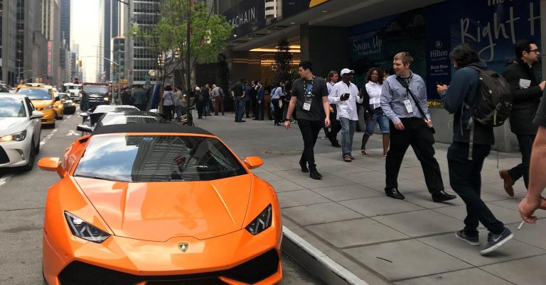 Those Lambos parked at the bitcoin conference are just a promotion