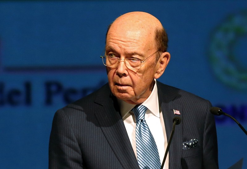 U.S. Commerce Secretary Wilbur Ross delivers a speech during the Americas Business Summit in Lima