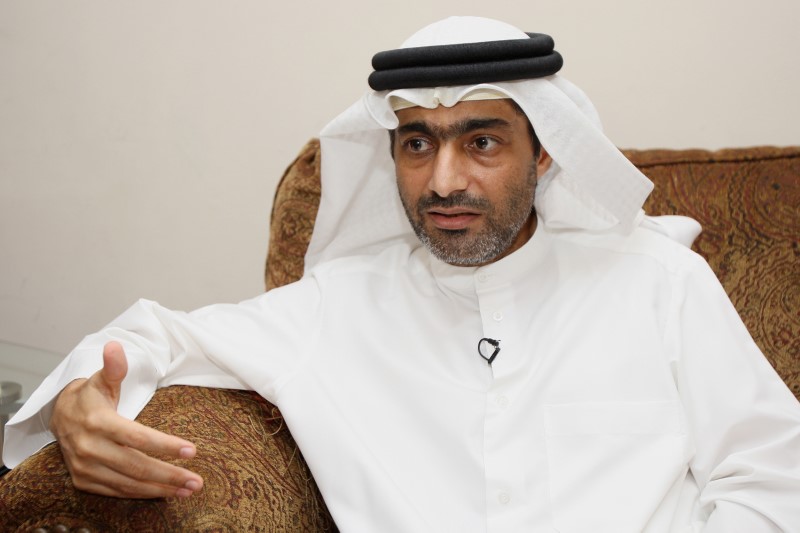 FILE PHOTO - Ahmed Mansoor, one of the five political activists pardoned by the United Arab Emirates, speaks to Reuters in Dubai