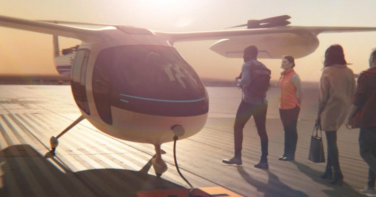 Uber shows its flying car prototype, which looks like a giant drone