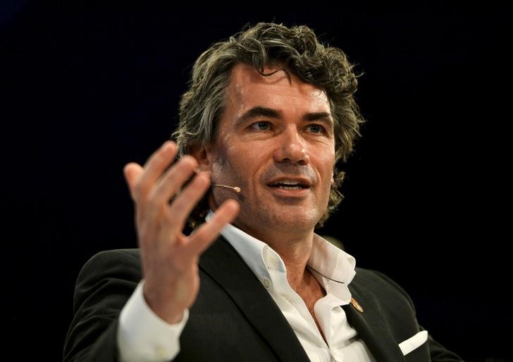 FILE PHOTO: Gavin Patterson, CEO of BT, speaks at the Conferederation of British Industry's annual conference in London