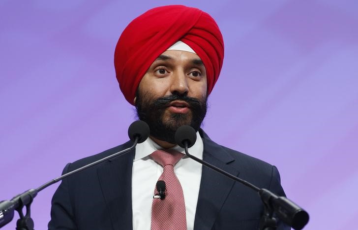 FILE PHOTO: Canadian Minister of Innovation Science and Economic Development Bains speaks at the North American International Auto Show in Detroit