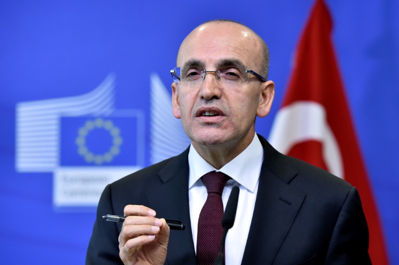 FILE PHOTO: EC Vice-President Katainen holds a joint news conference with Turkish Deputy PM Simsek in Brussels