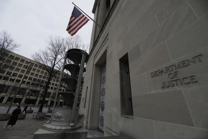 FILE PHOTO: The U.S. Justice Department is seen in Washington