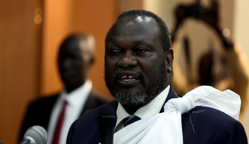 FILE PHOTO: South Sudan's opposition leader Riek Machar
