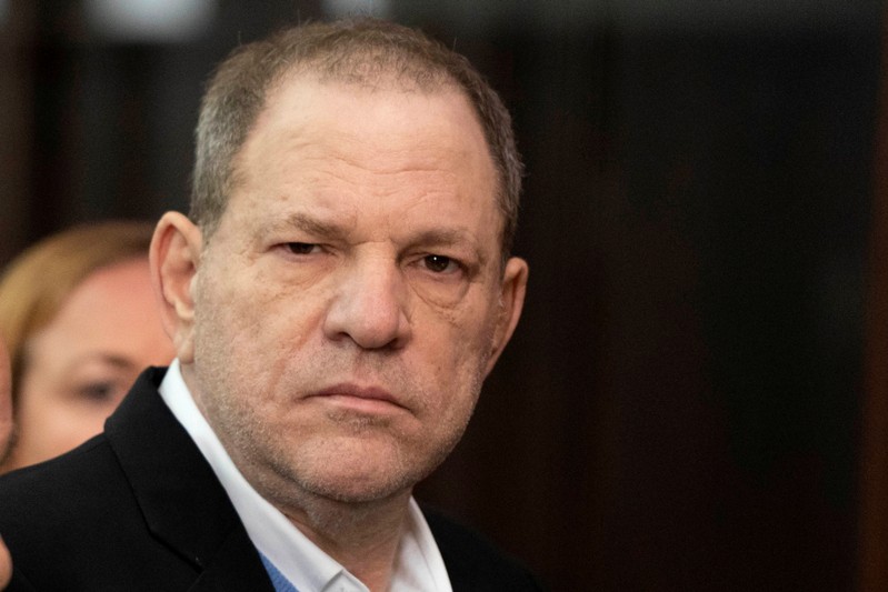 Film producer Harvey Weinstein during his arraignment in Manhattan Criminal Court in New York