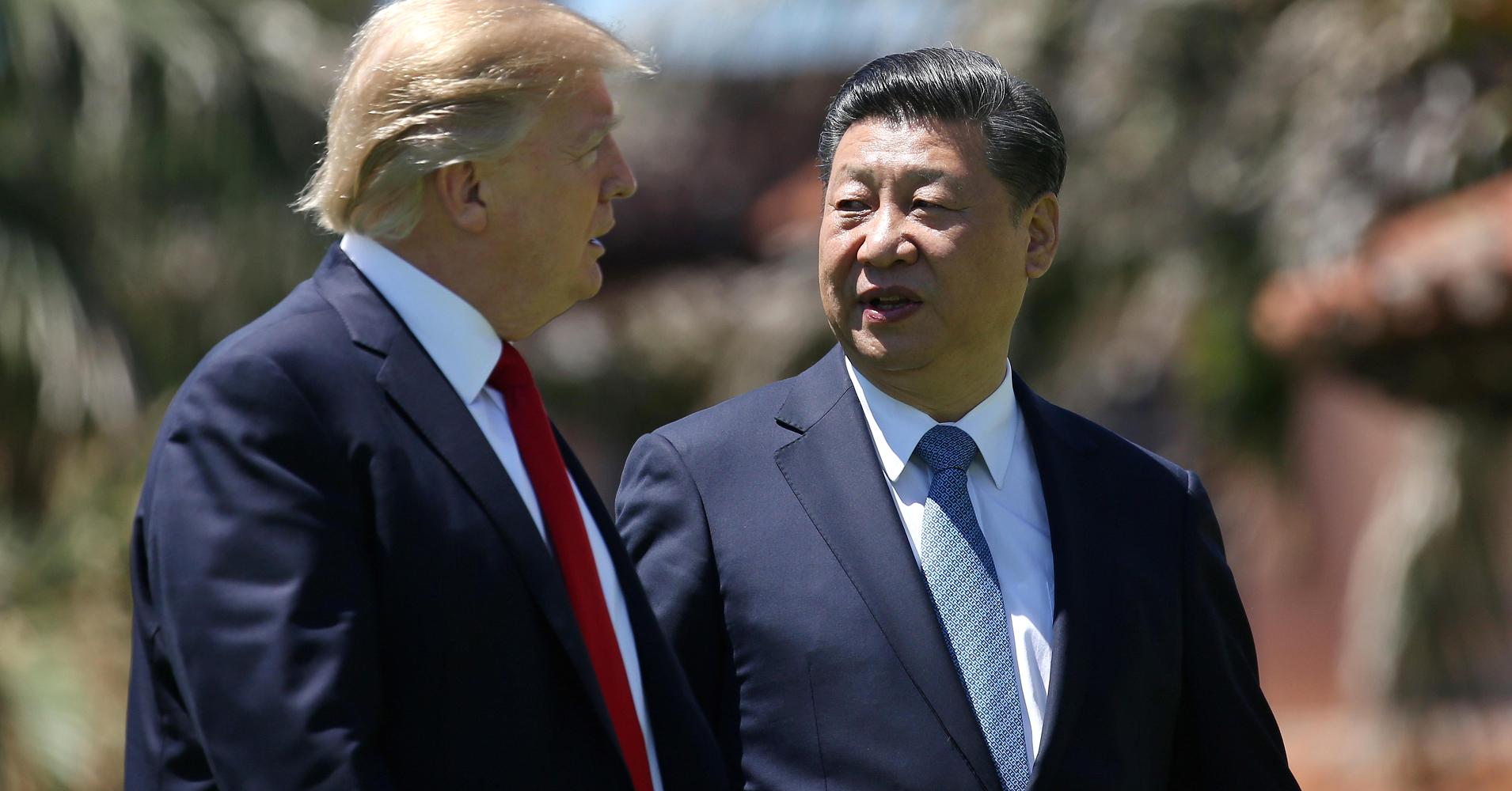 Китай попросил. Трамп и си Цзиньпин.