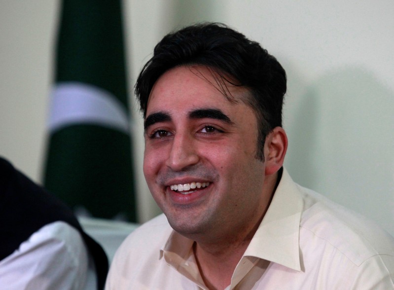 Bilawal Bhutto Zardari, chairman of the Pakistan Peoples Party (PPP) speaks during a news conference in Islamabad