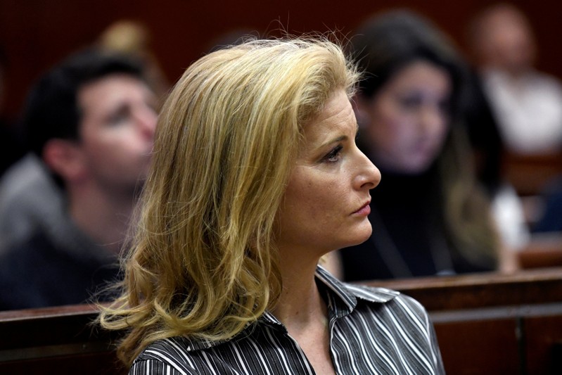 FILE PHOTO: Zervos, a former contestant on The Apprentice, appears in New York State Supreme Court in Manhattan