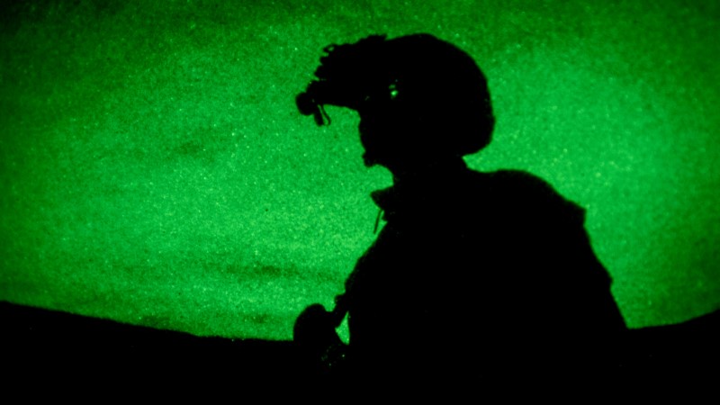 U.S. Marines test night optics at Camp Pendleton