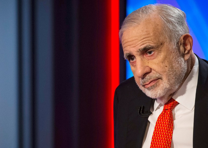 FILE PHOTO: Billionaire activist-investor Icahn gives an interview on FOX Business Network's Neil Cavuto show in New York