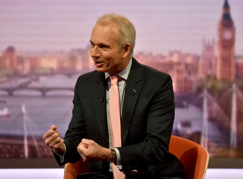 Britain's Minister for the Cabinet Office David Lidington appears on the Marr Show on BBC television in London