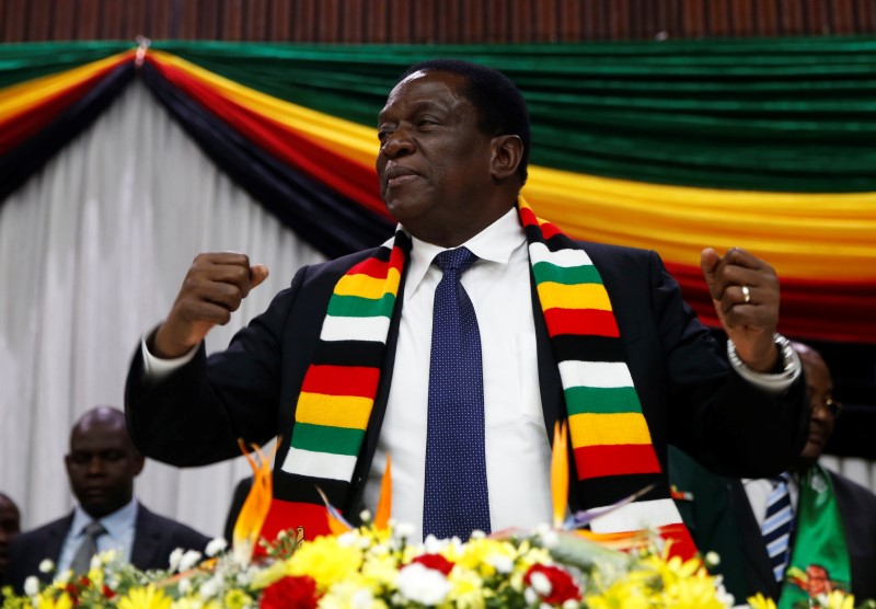 Zimbabwe President Emmerson Mnangagwa announces the date for the general elections in Harare