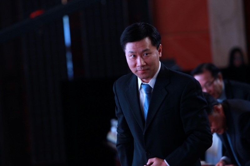 Yao Gang, vice chairman of China Securities Regulatory Commission (CSRC), attends a forum in Beijing