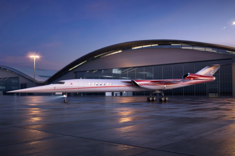 FILE PHOTO: A handout photo illustration of Aerion AS2, the world's first supersonic business jet, being developed by Lockheed Martin Corp partnering with plane maker Aerion Corp