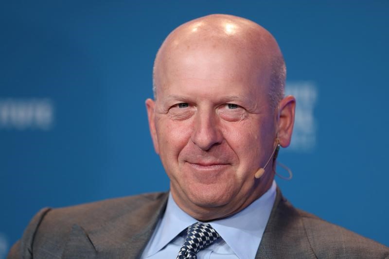 David M. Solomon, President and Chief Operating Officer, Goldman Sachs, speaks at the Milken Institute's 21st Global Conference in Beverly Hills