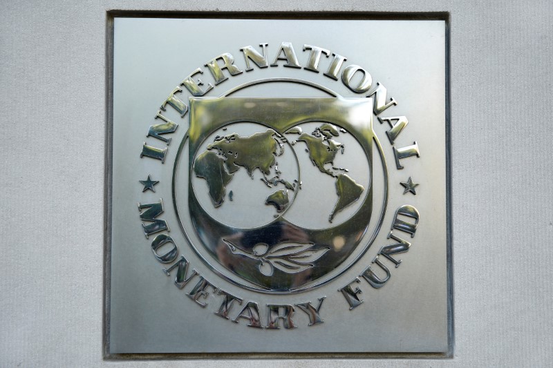 International Monetary Fund logo is seen in Washington
