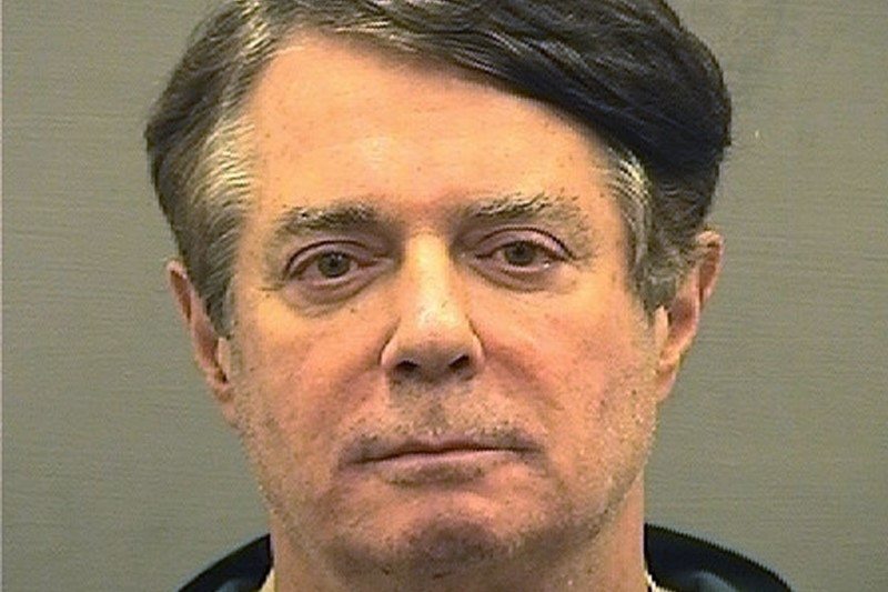 Booking photo of former Trump campaign manager Paul Manafort in Alexandria