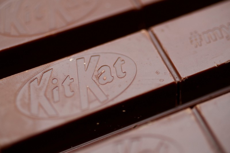 FILE PHOTO: Kit Kat chocolate bars are pictured in London