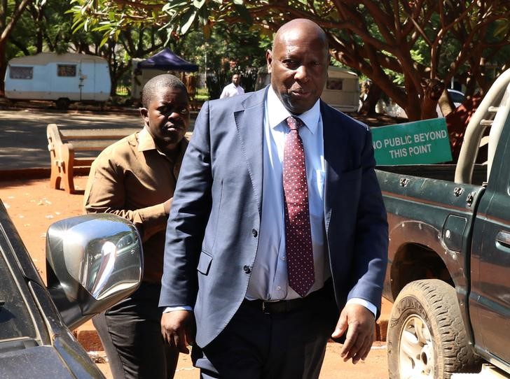 Ex-energy minister Samuel Undenge arrives at the Harare Magistrates Court in Harare