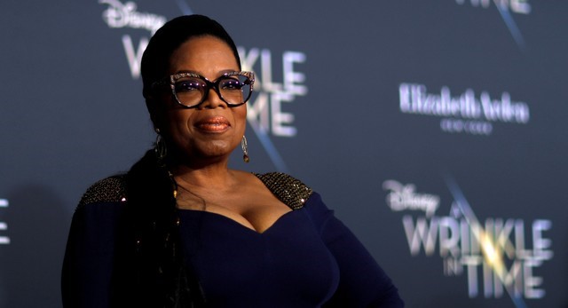 FILE PHOTO: Cast member Winfrey poses at the premiere of 
