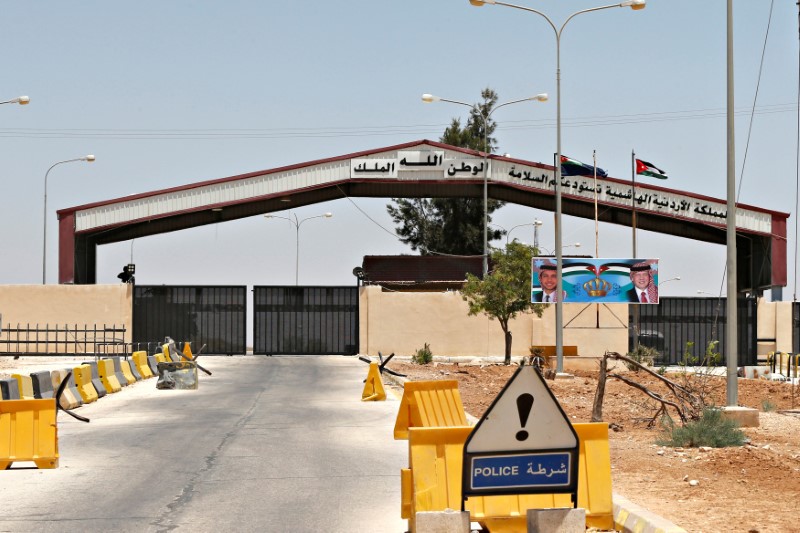 Jordanian border crossing, Jaber is seen in the city of Mafraq