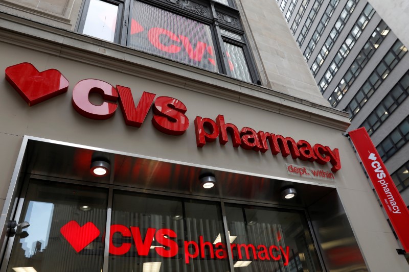 A CVS Pharmacy store is seen in the Manhattan borough of New York City