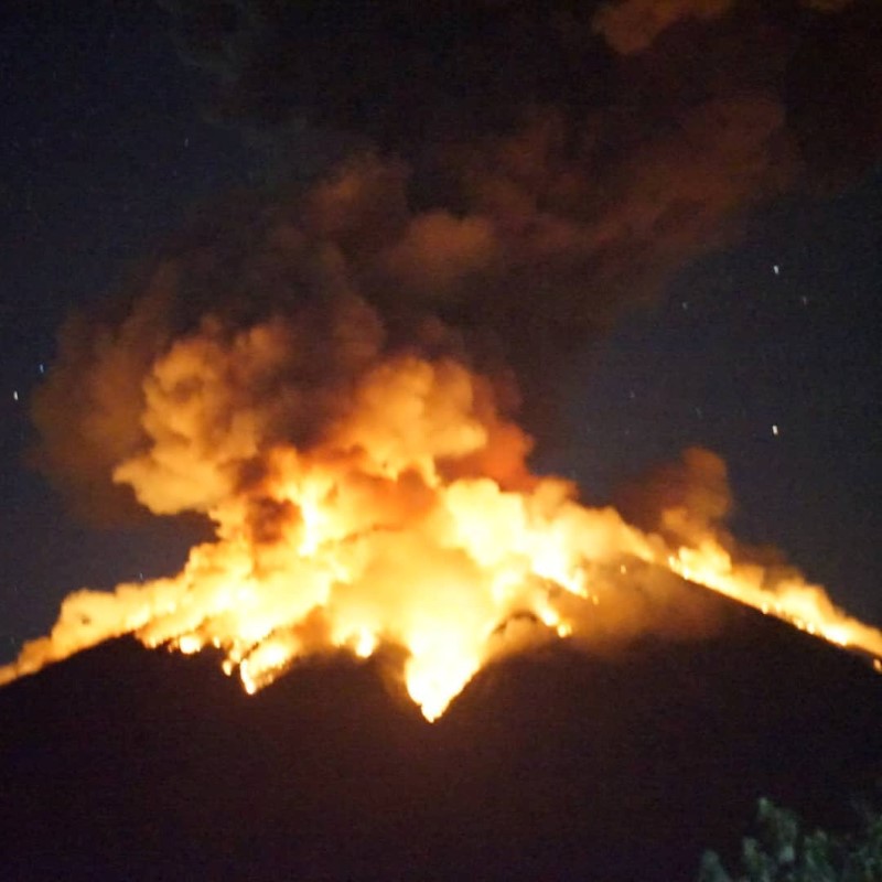 Mount Agung volcano erupts in Bali