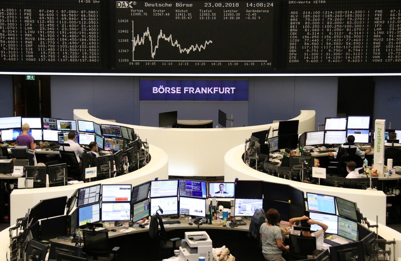 The German share price index DAX is seen at the stock exchange in Frankfurt