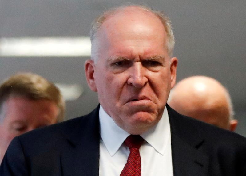 FILE PHOTO: Former CIA Director Brennan arrives for a Senate Intelligence Committee hearing on Capitol Hill in Washington